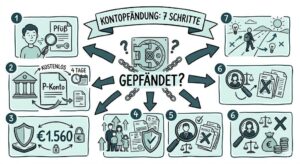 Konto gepfändet – was tun? Die 7 Sofort-Schritte bei Kontopfändung